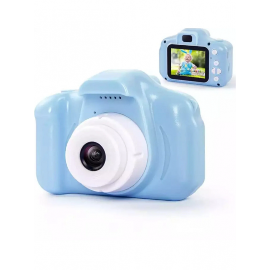 PixyKid™ Kamera Fotoğraf Makinesi (16GB hafıza kartlı) Mavi